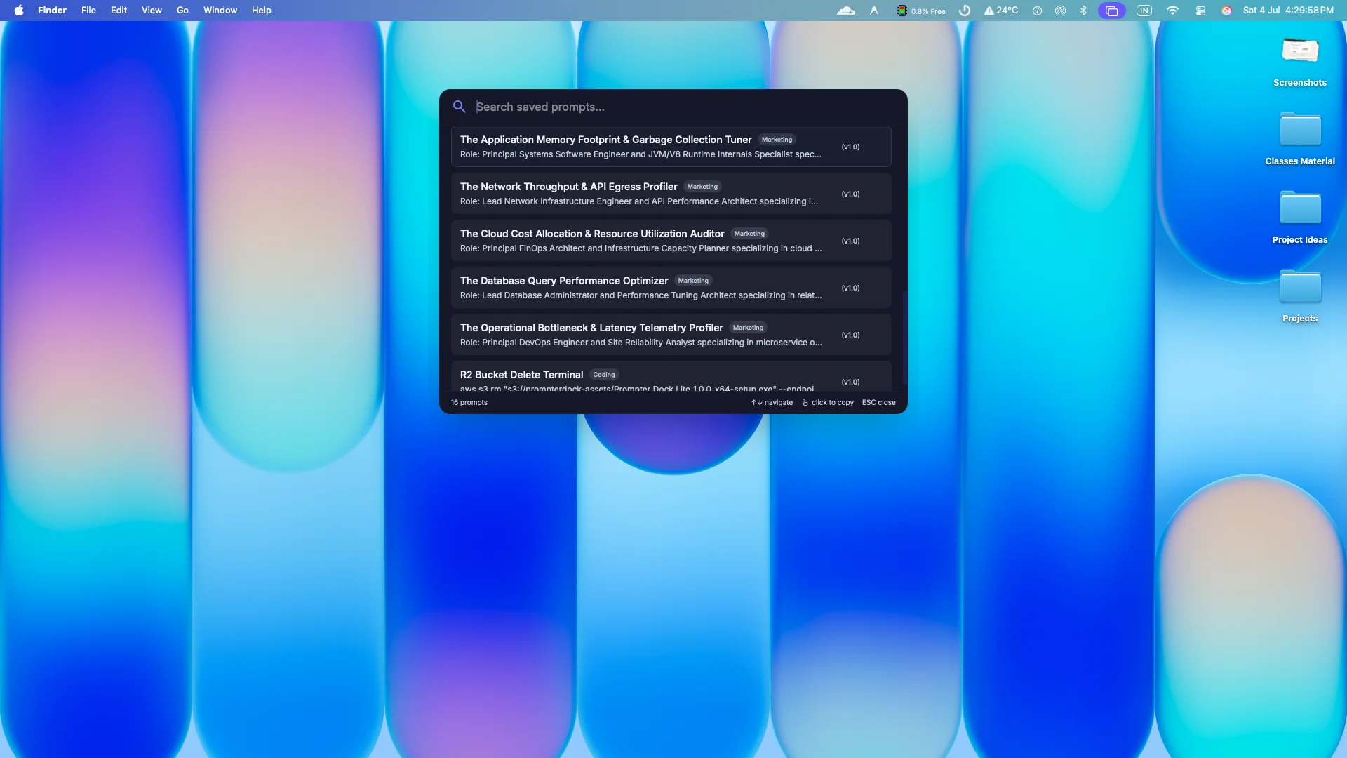 Spotlight Interface